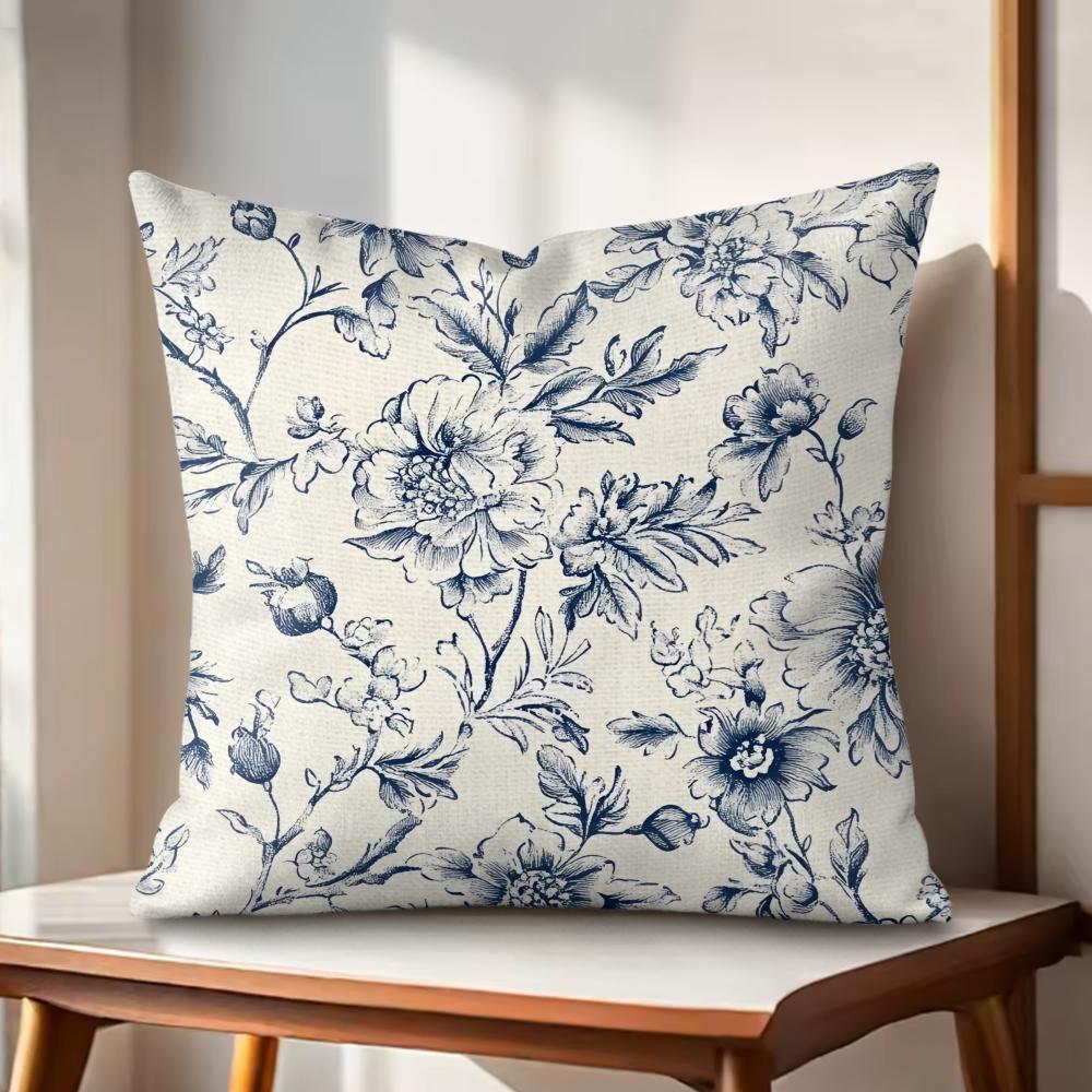 Bohemian Style Texture Cushion Cover Natural Linen Organic Fabric DoubleSided Printing Couch Pillow Covers Home Decor
