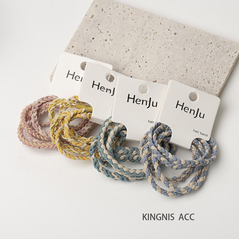 Spring & Summer 2025 Hair Accessories Collection: High-Elasticity Rubber Band Hair Ropes & Headbands for Women