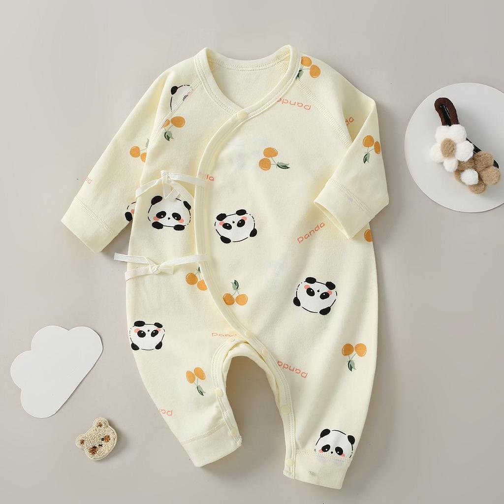 Newborn Baby Jumpsuit - Pure Cotton, Spring & Autumn, 0-6 Months, Base Layer & Crawling Rompers.