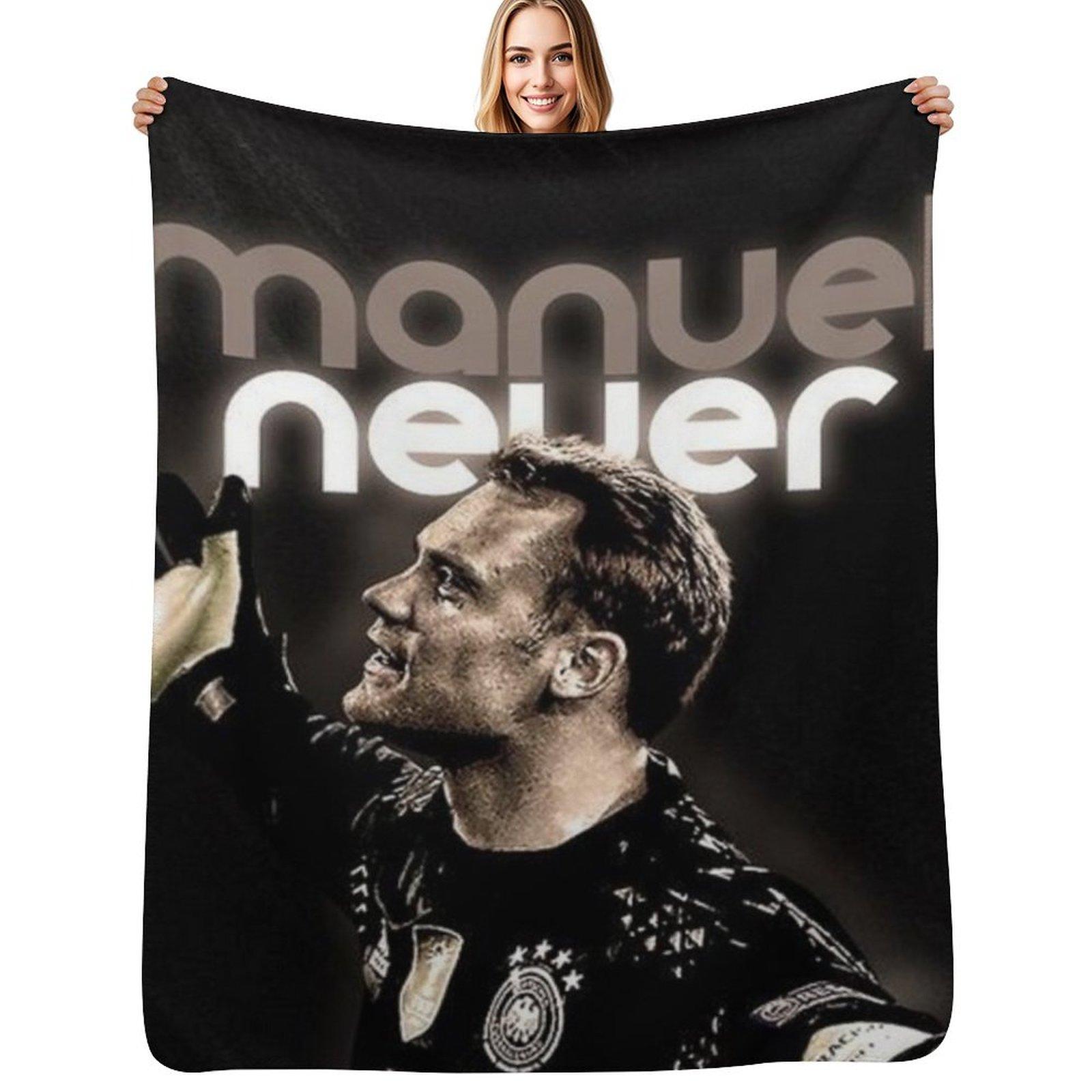 Manuel Neuer Throw Blanket Warm Cozy Throw Blanket for Living Room Couch Size: 75*100cm, Weight: 230 GSM