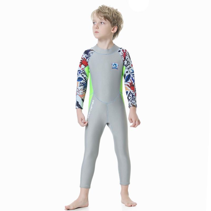 2.5MM Diving Suit Boys Warm Snorkeling Surfing Training Jellyfish Swimsuit R003 Speed Dry Cartoon