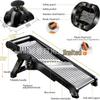 Adjustable Stainless Steel Vegetable Cutter for Shredding & Slicing