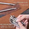 VOXILFE Hole Punch Tool Set of 4 DIY Tool Sizes 2x6mm, 2x8mm, 3x6mm, 3x8mm, Steel, (Oval Hole)
