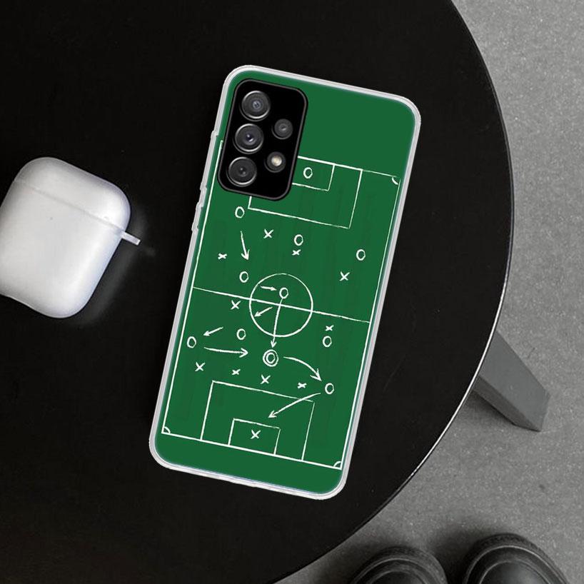 Football Soccer Tactics Time Phone Case Cover for Samsung Galaxy A12 A22 A32 A52 A72 A02S A51 A50S A31 A20S A10S Note 20 Ultra 1