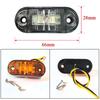 10PCS 12-24V LED Side Marker Car Lights Front Rear Clearance Indicator Lamp for Truck Trailer BUS Van Caravan Warning Lights