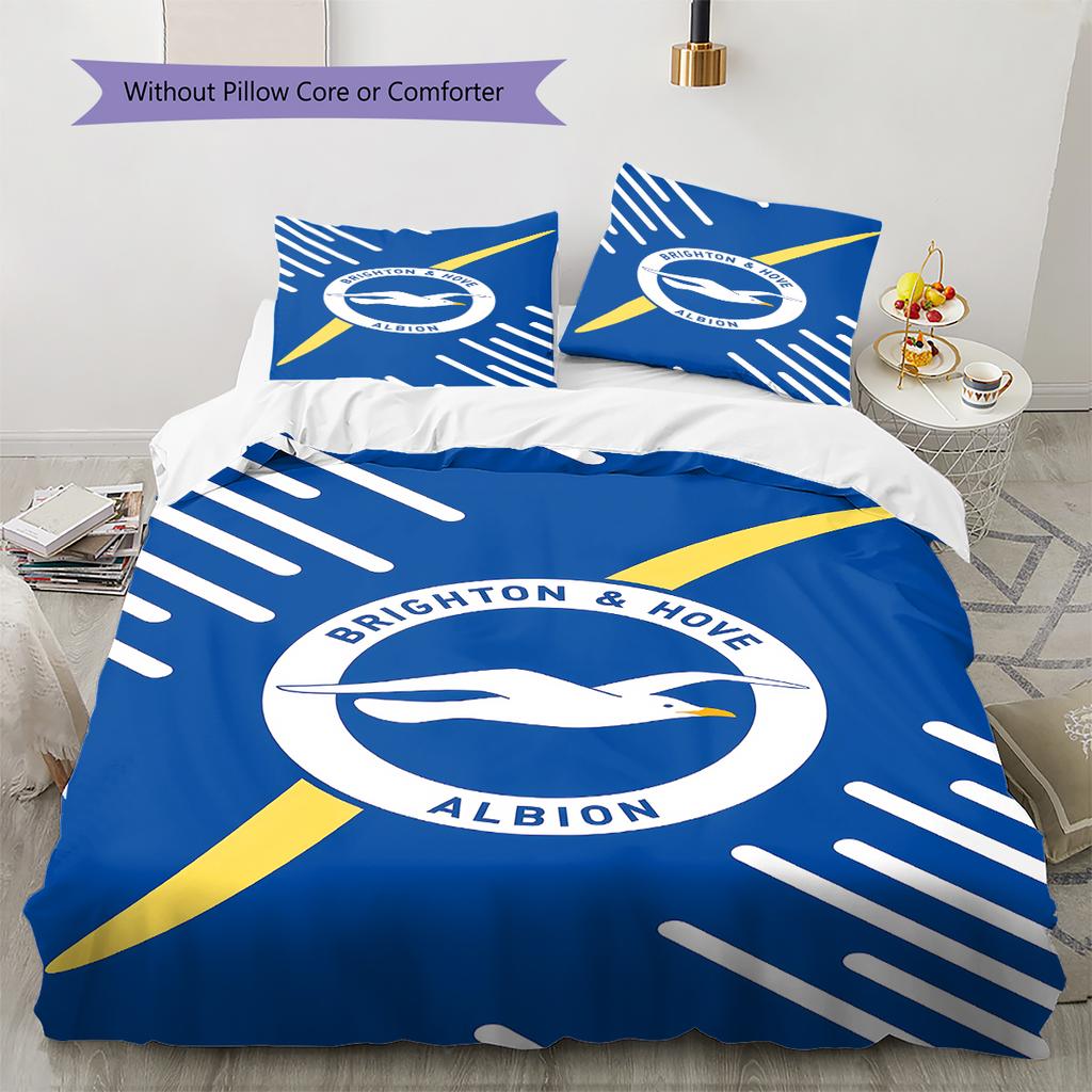 Brighton Pattern Bedding,Quilt Set Quilt Cover Pillowcase Home Birthday Gift (1 * Duvet Cover + 2 * Pillowcase, Without Core)