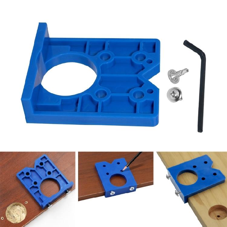 Hinges and Lock Hole Locators Set 35mm Boring Jigs with Ø35mm Drill Guide