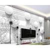 Picturi Murale 3D Tridimensionale cu Bile Pictate Manual Tapet Abstract cu Păpădii Living și Dormitor Pictură Murală de Perete 3D