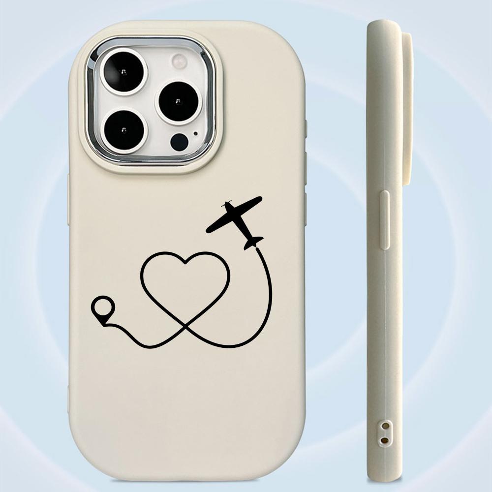 Ae100 Travel World Hârtie Avioane Artă Huse de Telefon pentru Samsung A13 A32 A53 A54 S24 FE S23 Ultra Infinix Hot 40i Huawei Metal Protecție Cameră Capac Spate