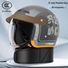 3C Certified Retro Motorcycle Helmet: All-Season Warmth, Safe for Men & Women