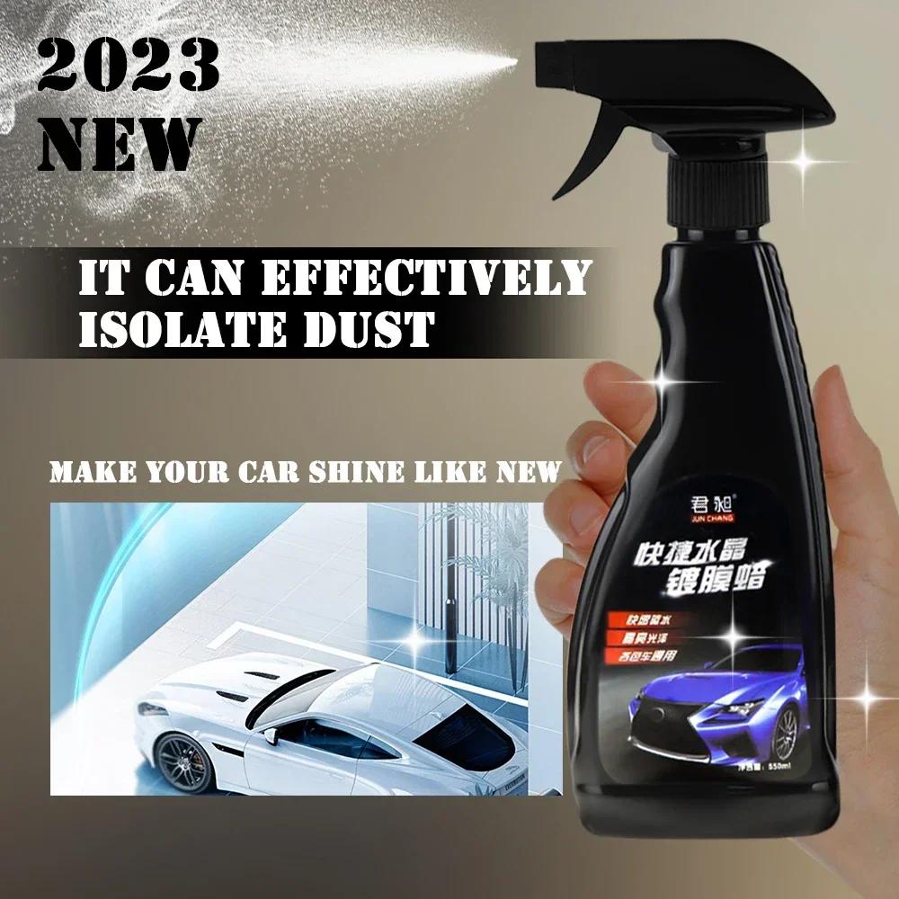 550ml Car Ceramic Polishing Coating Wax Crystal Plating Spray Sealant Top Coat Quick Nano-Coating Wax Car Paint Waterproof Agent