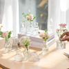 10/20Pcs Glass Bud Vases Clear Hydroponic Small Flower Vase for Centerpieces for Table Wedding Home Party Decoration