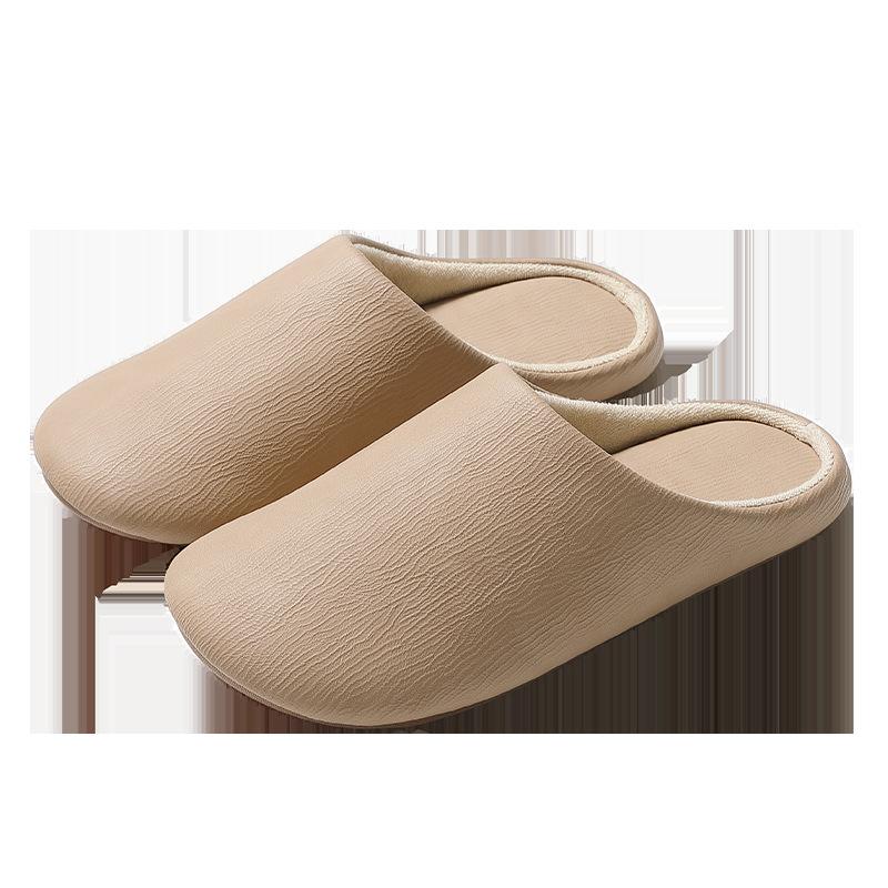 Couple Japanese floor mop 2025 autumn and winter new soft bottom indoor home silent non-slip waterproof cotton slippers