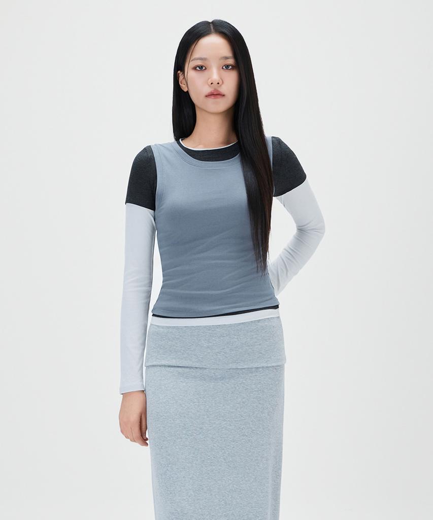 MIXXO Layered Long Sleeve T-Shirt_Miwlwg429A