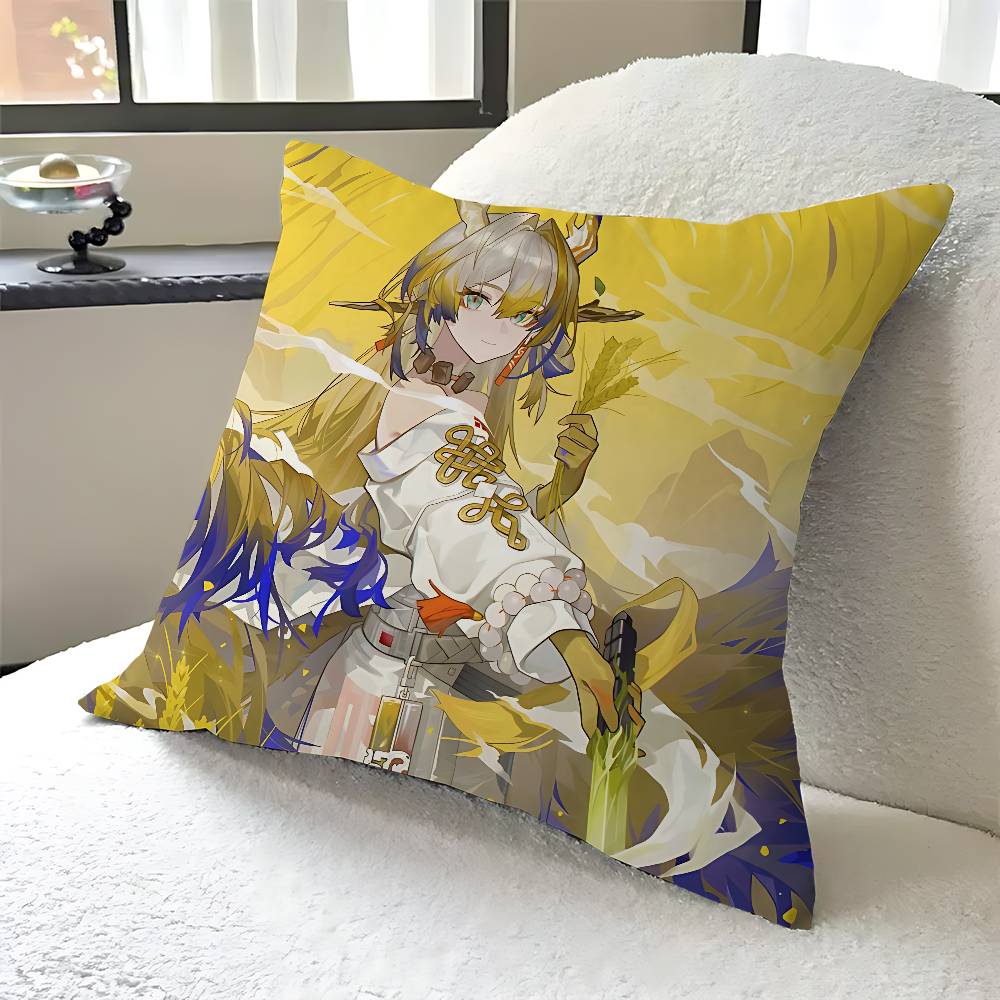Arknights Shu Kissenbezug Kissenbezug Polsterung Sofawurfkissen Heimdekor Kissenbezug