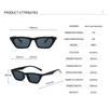 2PACK Vintage Square Small Frame Sunglasses Women Cat Eye Retro Shades UV400 Protection Fashion Designer