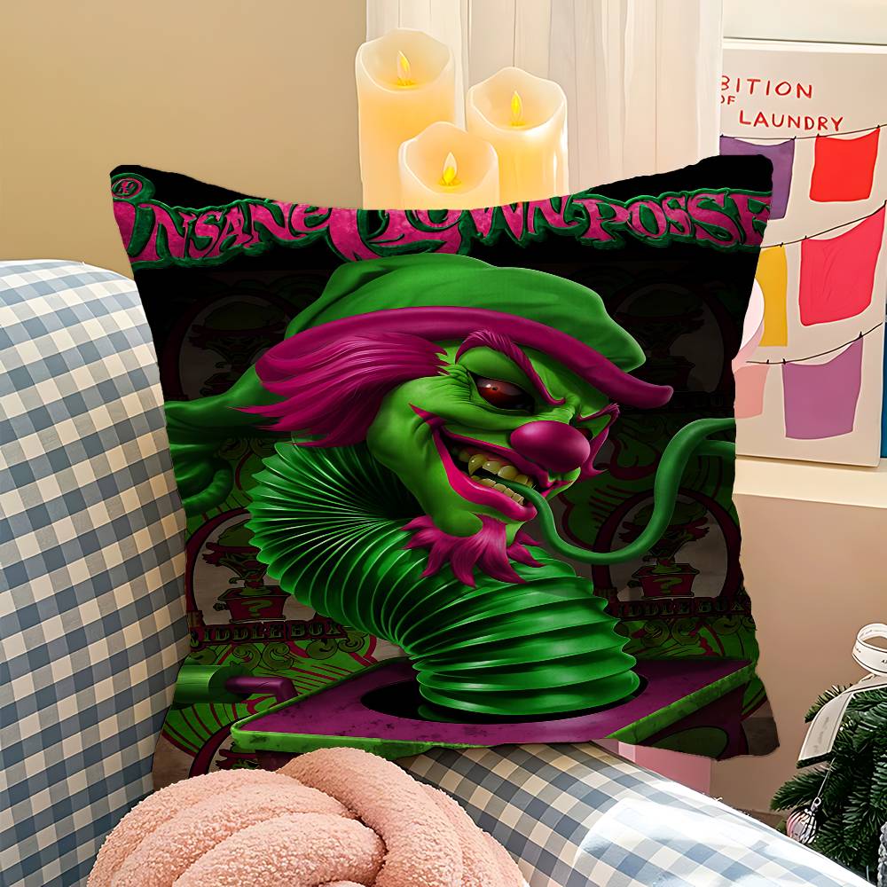 ICP Insane Clown Stitch Lucky Dragon Pillow Cover Sofa Cushion Cover Home Room Decoration Children Gift