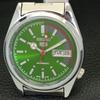 JAPAN VINTAGE REFURBISHED SEIKO 5 AUTOMATIC 6309A MENS GREEN WATCH A441120-9 Sk-a441120-1