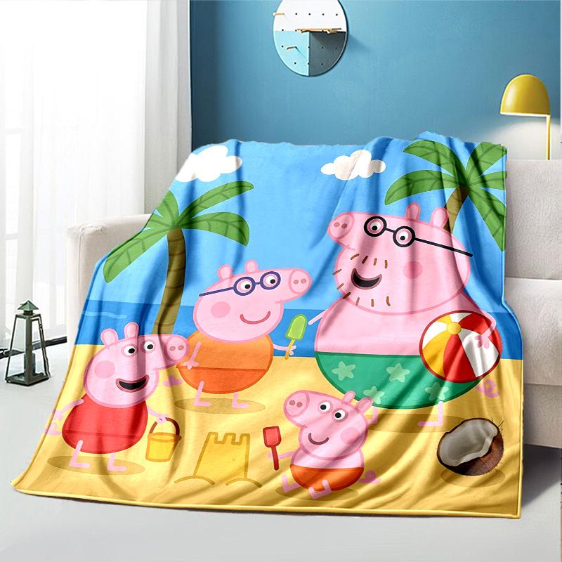 Cartoon animation Pattern Blanket for Home Decoration, Bed, Sofa, Car Travel, Camping, Suitable for All Seasons, Birthday Christmas Gift