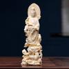 Dragon Guanyin Bodhisattva Buddha Figure Statue- Resin Sculpture Chinese Buddha StatuesHome Room, Office Feng Shui Statue