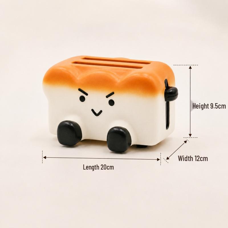 2026 Cute Cartoon Silicone Tissue Box and Ornament for Living Room