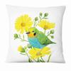 Painted Flower, Bird and Butterfly Decorative Pillowcase Living Room Office Ornaments Home Pillowcase