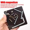 Magnetic Tools Tray Foldable Square Silicone Bowls Screw Bolt Nut Washer Trays Hardware Small Metal Parts Magnetic Storage Box