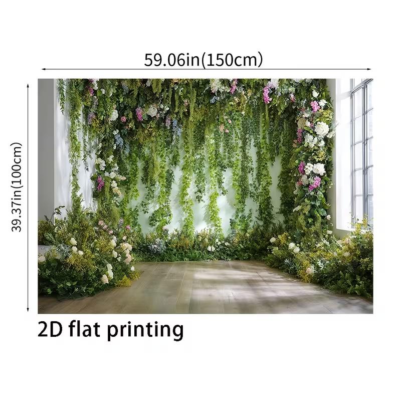 2D Garden Wall Themed Backdrop Photo Background Banner