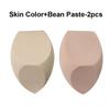 2Pcs Big Size Makeup Sponge Foundation Cosmetic Puff Soft Smooth Powder Concealer Sponge Blender Wet Dry Dual Use Make Up Puff