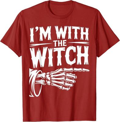 I'm with The Witch Couple Costume Halloween T-Shirt