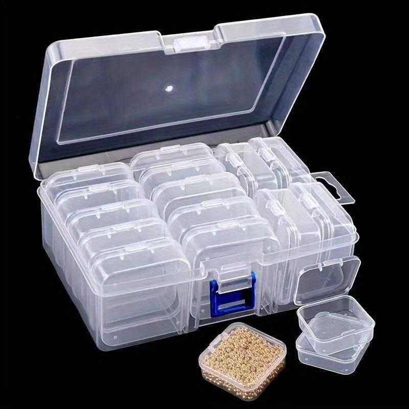 15 Pieces/set Small Beads Storage Box, Plastic Storage Box
