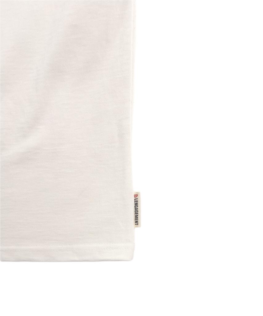 LENGAGEMENT Oversized Lggm Short Sleeve T-Shirt [Off-White]