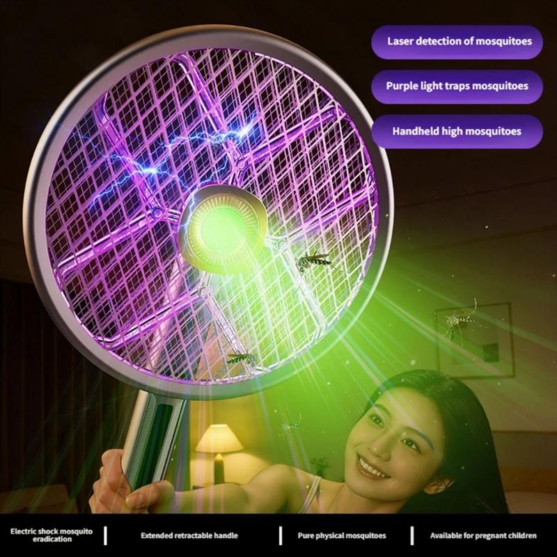 USB Charged Insect Zapper With Double Function As Desktop And Handheld Device For Bedroom Effective Mosquitoes Control