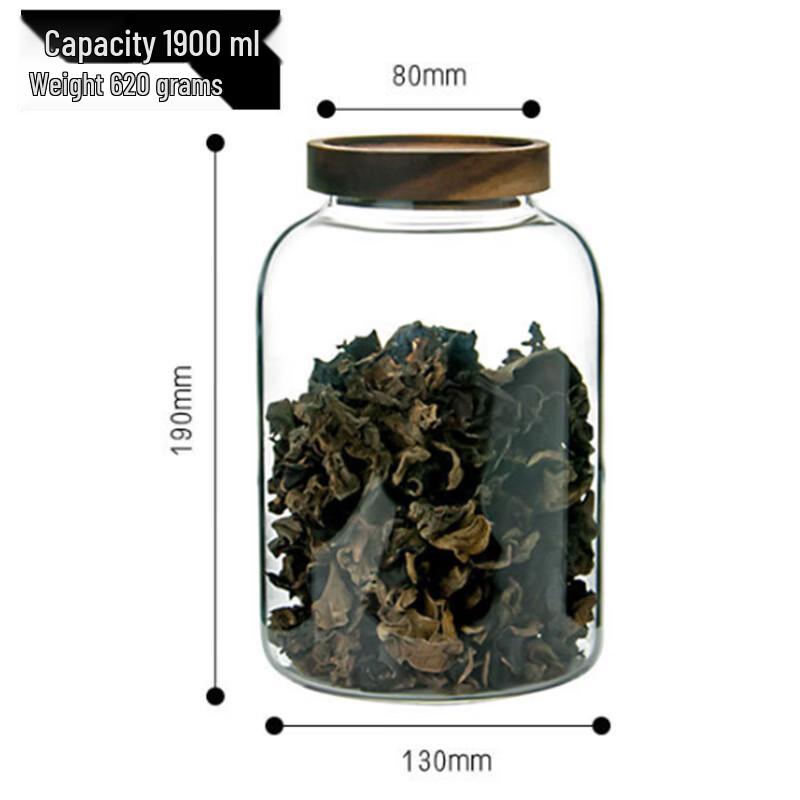 

ZISIZ Kitchen Glass Sealed Storage Jar