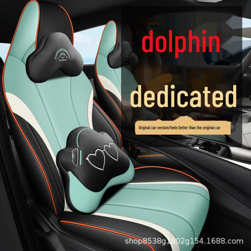 

BYD Dolphin Leather Seat Covers: Breathable, Full-Pack, All-Season Cushions Car-specific