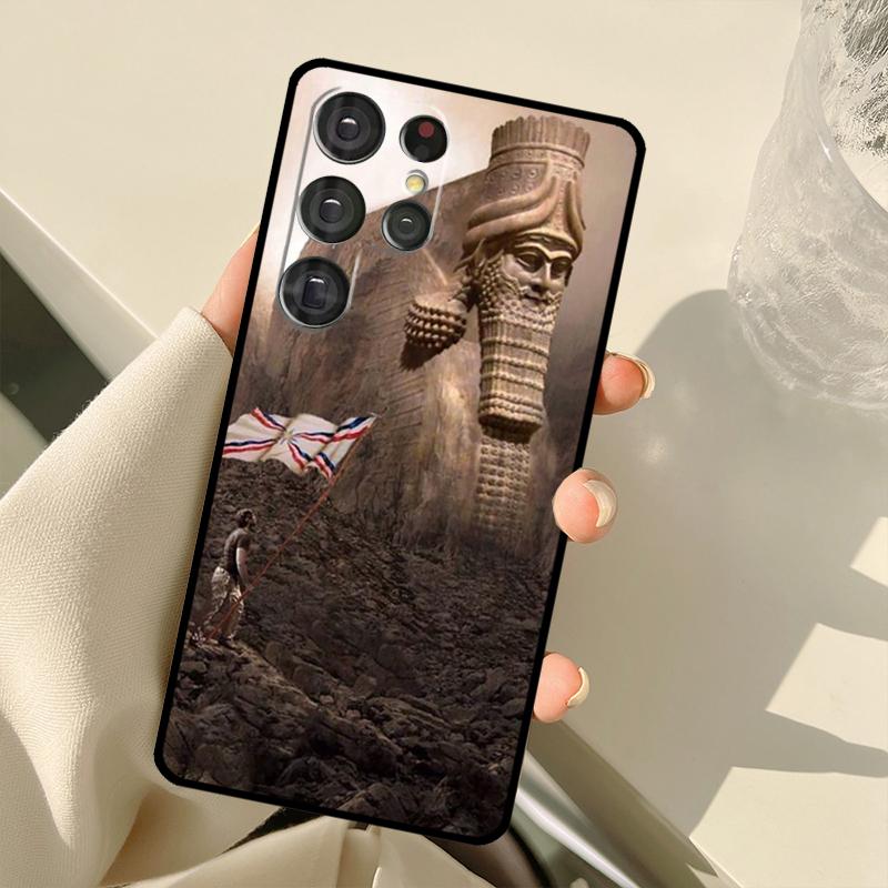 

Lamassu Assyrian Winged Bull Case For Samsung Galaxy S23 S22 Ultra S20 FE Note 20 Note 10 S8 S9 S10 Plus S21 Ultra Cover Galaxy S9 Plus
