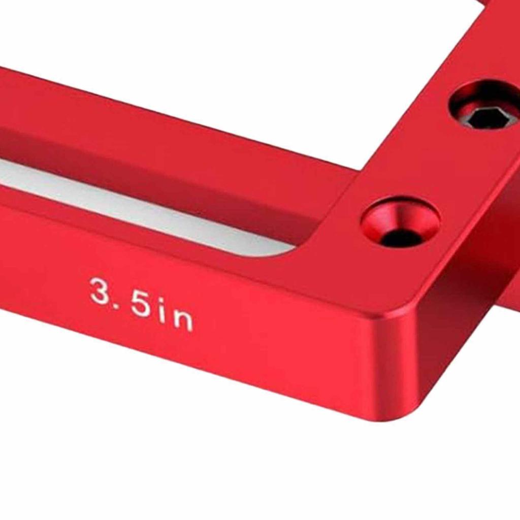 Door Hinge Jig 3 1 2in Fixed Size Aluminum Alloy Door Hinge Router Template Kit for 3.5 Inches Length 1 4in 5 8in
