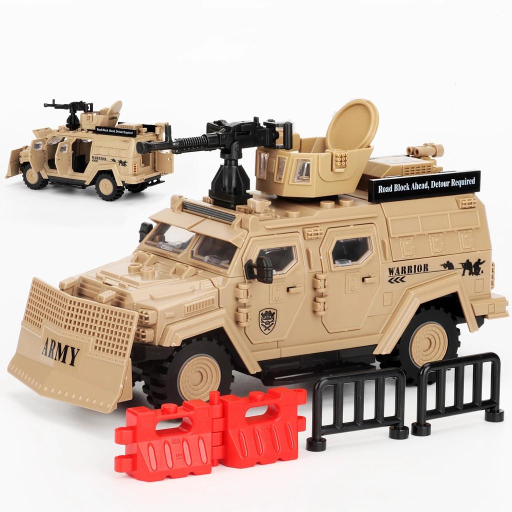 Set di Mattoncini Militari Veicoli Corazzati Veicoli Fuoristrada Forze Speciali Veicoli Antirivolta Swat Bambini Bambine Giocattoli da Assemblare Playset