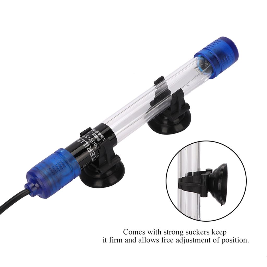 Waterproof UV Sterilizer Light Lamp Bacteria Killing for Aquarium Fish Tank 13W