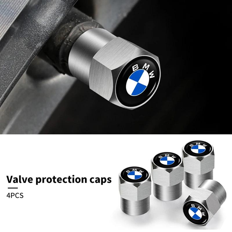 BABD1 For BMW New 4Pcs Car Wheel Tire Valve Caps Air Stem Covers Accessories For BMW E46 E90 E60 F10 E39 F30 E36 F20 E87 E90 E70 E91