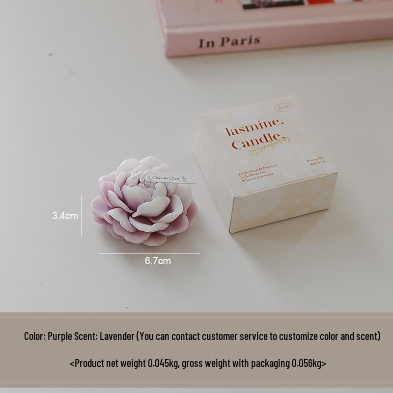 Jasmine Scented Mother's Day Souvenir Candle - Creative Handmade Wax Fragrance