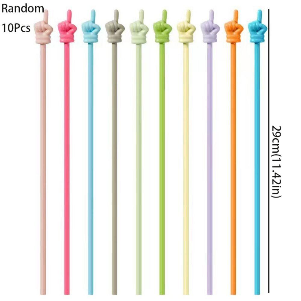 10Pcs/set Smooth Teaching Stick Bendable Hand Pointers Stick Finger Reading Stick Teacher Supplies