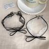 White Black Lace Bow Choker Necklace for Women Harajuku Gothic Dark Girl Lace Bow Sweet Collar Necklace Party Female Jewelry