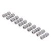 10Pcs Brake Line Connector Chrome Plated Copper Brake Pipe Fitting for 4.75mm Dia Tube
