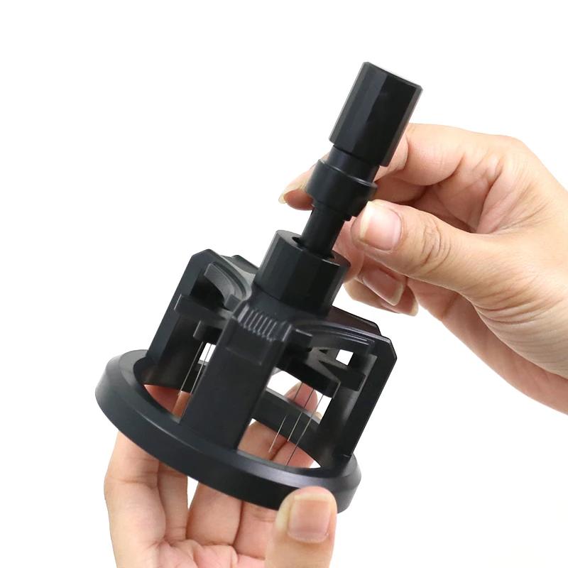 1pc Coffee Rotating Tool 51mm x 54mm x 58mm Italian Espresso Mixing Needle Distributor Magnetic Accessories and Tools