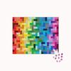 Puzzle - lego - rainbow bricks - 1000 pièces - thème abstrait - multicolore
