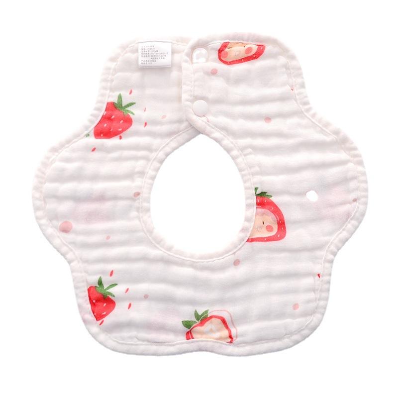 6 Layer Cotton Muslin Baby Bibs Newborn Drool Burp Cloth Unisex Soft Absorbent For Spring And Autumn Anti Spit Up