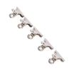 Nail Extension Clips Reusable Alloy Curve C Nail Art Pinching Clips DIY Manicure Tool Silver Color 10 Piece Set