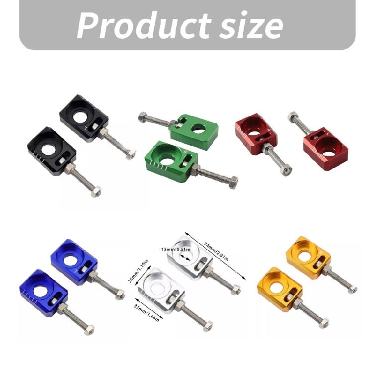 Aluminum Chain Adjuster For Electric Bike Motorcycles Rear Axles Blocks Aluminum Rear Wheel Axles Hub Spacers
