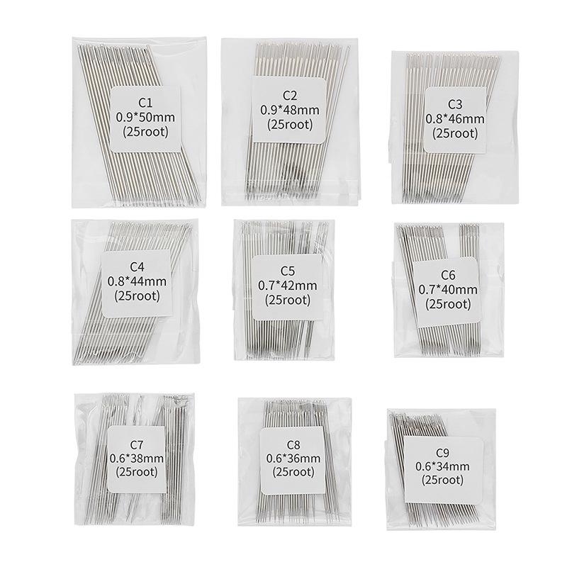 25Pcs Large Long Steel Needle Big Hole Sewing Needle Home Hand Sewing Tools Sewing Needles Set For Needlework Patches Embroidery